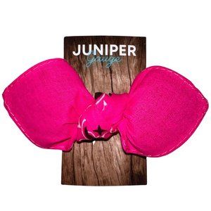 Neon Pink Paisley Rockabilly Bandana Knotted Hair Bow